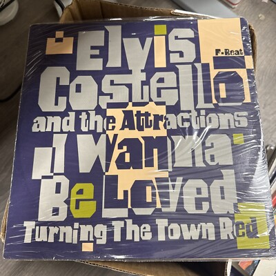 ELVIS COSTELLO ''I WANNA BE LOVED'' 12'' U.K. SINGLE F-BEAT RECORDS New Sealed