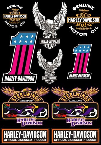 Kit 10 adesivi harley davidson 883 1200 | eBay