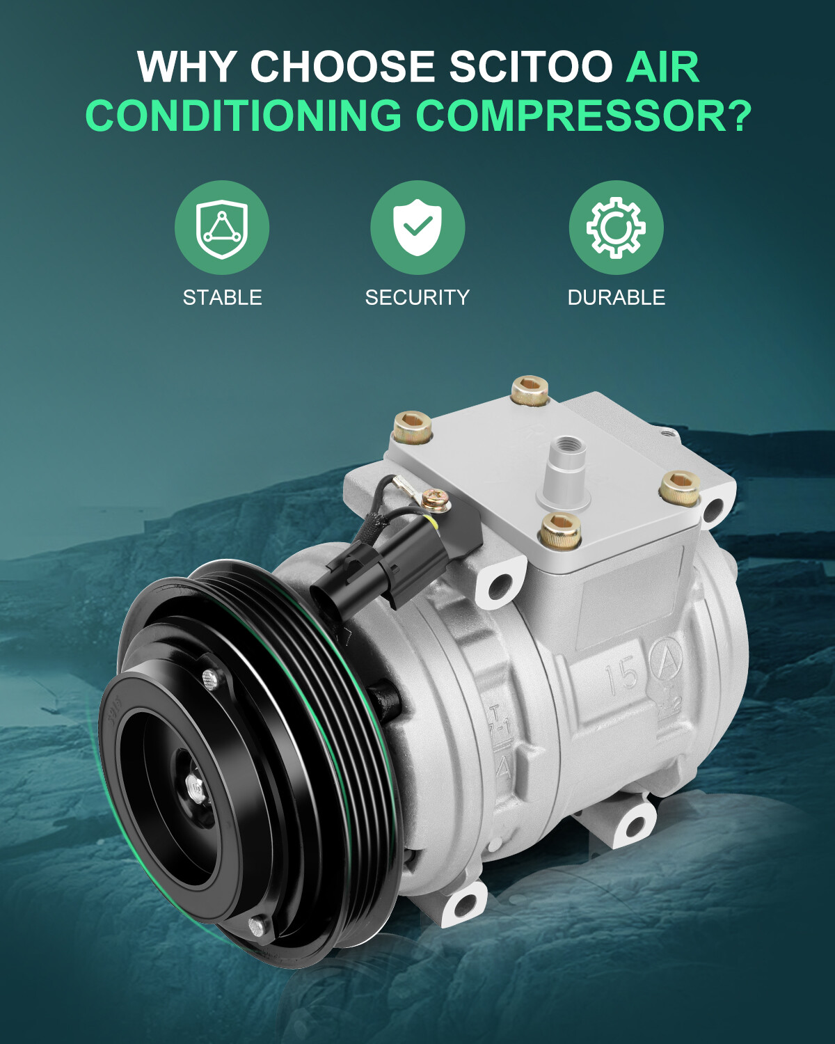 A/C AC Compressor For 1999-2000 Honda Civic 1991-2005 Acura NSX 90-01 Integra
