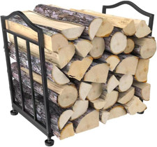 � Firewood Racks, Metal Fireplace Rack, Indoor Outdoor Folding Fireplace Log Rac