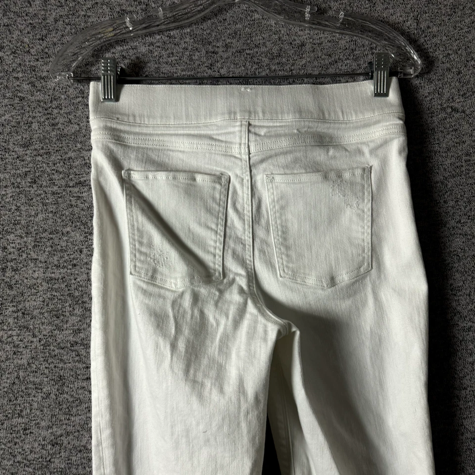 Leggings jeans skinny stretch feminina tamanho pequeno branca cintura alta Spanx - Imagem 4 de 4