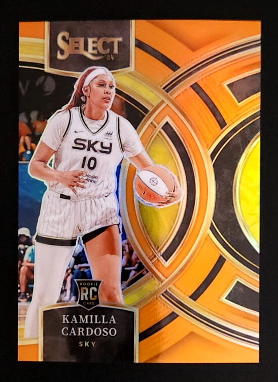 2024 Select WNBA Premier Level Orange Prizm /125 Kamilla Cardoso #195 Rookie RC