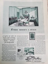 1929 Lowe Brothers Paints Varnishes Every Dining Room A Stage Vintage Home Ad