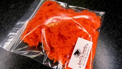 Irish Fly Supplies 3 Core Fluffy Egg Yarn Hot Orange , Egg flies
