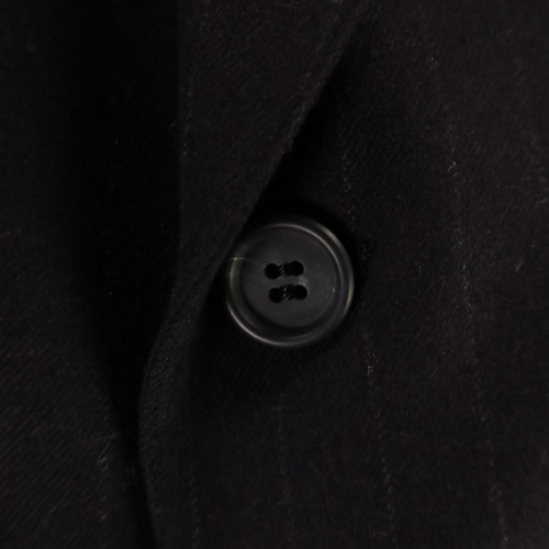 VTG Jos A Bank Suit M Blue Chalk Stripe 100% Wool Flannel Made in USA 40R 37x29 - Picture 5 of 23