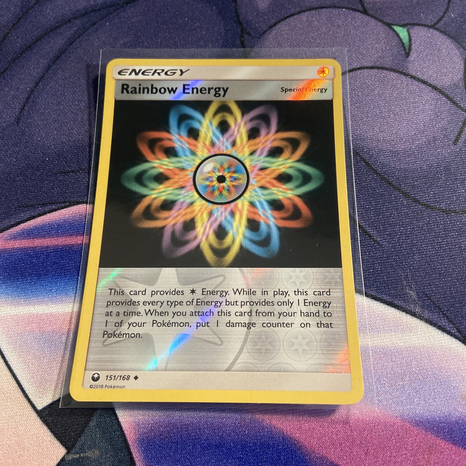 Pokemon Card - Rainbow Energy - 151/168 - Celestial Storm - Reverse Holo