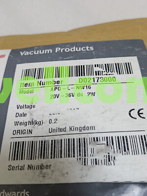 New Edwards APG-L-NW16 ST/ST D02177000 ST/ST D02177000 Vacuum Gauge