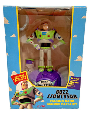 VTG 1995 Toy Story Buzz Lightyear Talking Bank | NIB | Rare Disney Collectible