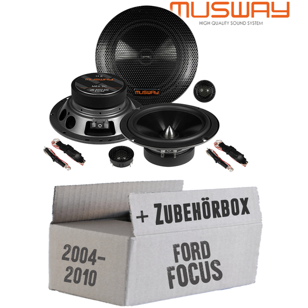 Musway Lautsprecher FüR Ford Focus 2 Front TüR Boxen 16Cm System Auto Einbauset-image