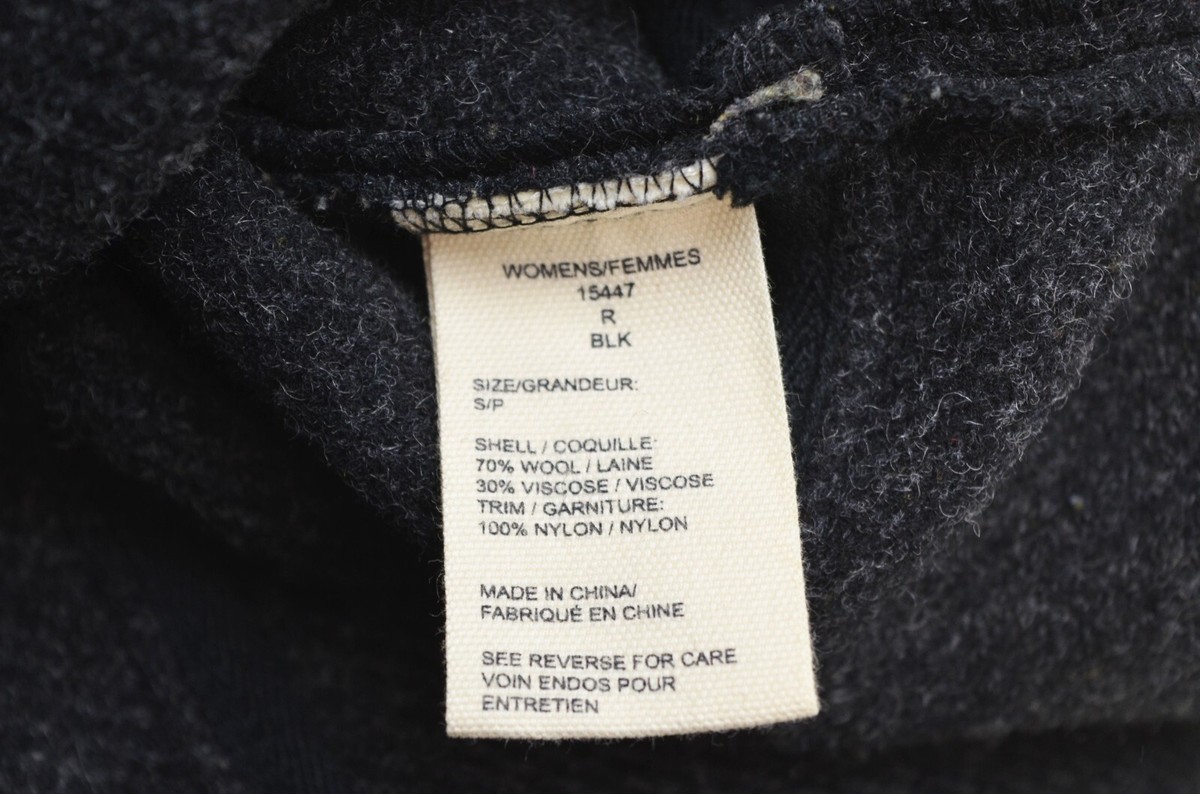 WOOLRICH Vintage Style 'Century Duffle' Long Wool Toggle and Zip