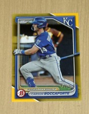 2024 Bowman GOLD Yellow Paper Carson Roccaforte 25/50