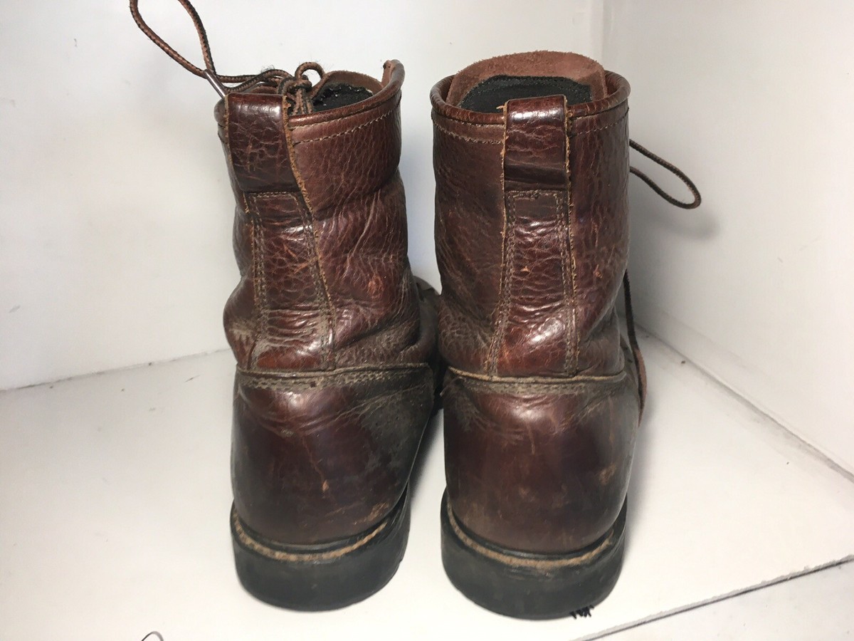 AdTec Packer Kiltie 9 Inch Shaft Packer Work Boot Mens 10.5 Brown Black Leather AdTec Men main image 4