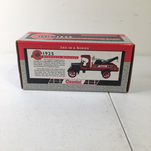 1925 Kenworth Coastal Wrecker Tow Truck Model By Ertl Diecast Bank No 3 - Picture 8 of 13