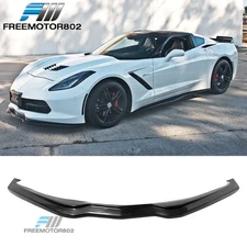 Fits 14-19 Chevy Corvette Front Bumper Lip Spoiler Splitter Kit PU