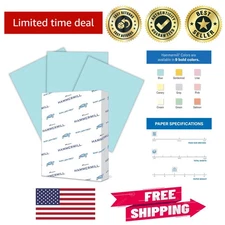 Dependable 24 lb Blue Copy Paper, Smooth Finish, 500 Sheets - Made in USA