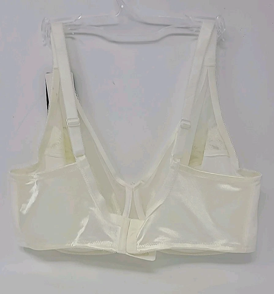 Sujetador Wacoal 40DD Pluma Bordado Cobertura Completa Con Aros 85121 Marfil Nuevo con Etiquetas Foto 3 de 4