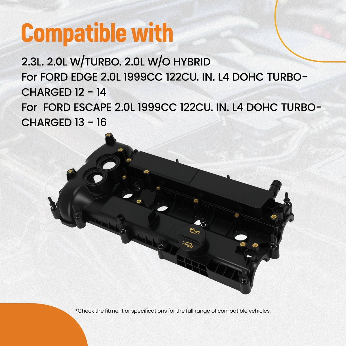 Valve Cover w/ Gasket for Ford Explorer 2012-2015 Fusion Lincoln