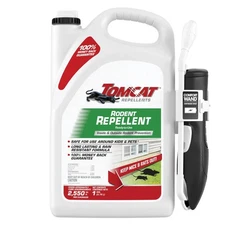 TOMCAT Repellents Rodent Repellent, Inside & Outise With Comfort Wand - 1 Gallon