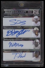 2024 Pro Set Pure Quadography Shedeur Sanders Travis Hunter Auto #/2