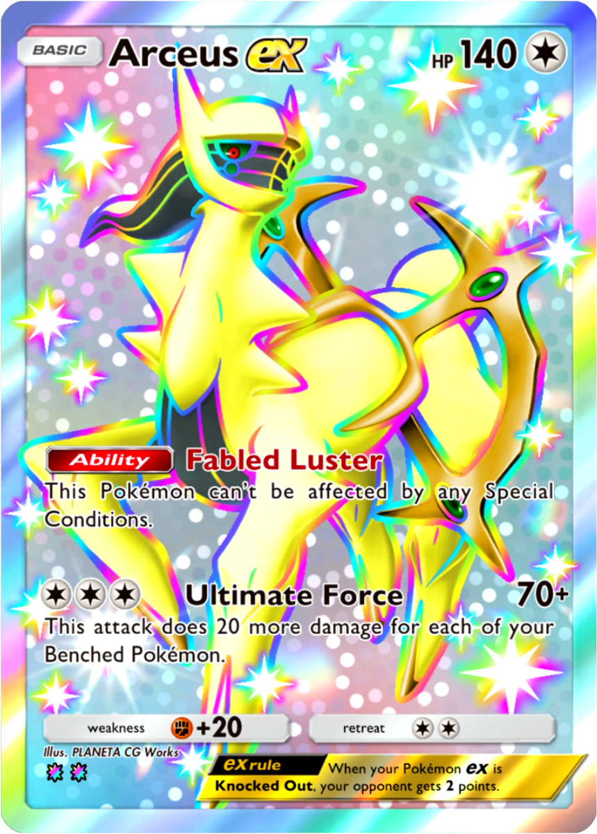 arceus ex pokemon card Arceus V Ultra Rare Brillint Stars 122/172, NM Pokemon Card main image 1