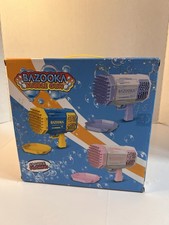 Bazooka Bubble Gun Pink with Extra Bubbles for Kids App Ages Fun Party Toy