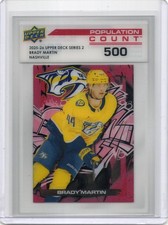 2025-26 Upper Deck Brady Martin Population Count 500 Nashville Predators #PC-34