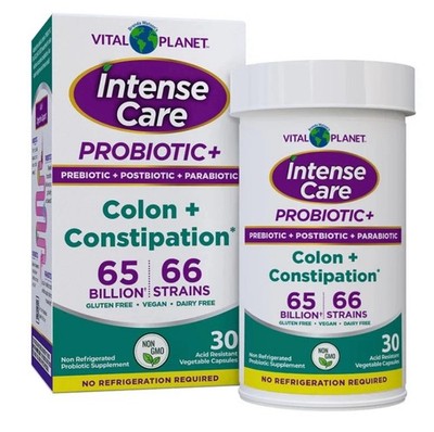 Vital Planet Intense Care Probiotic-Colon + Constipation EXP 06/2027 Free Ship