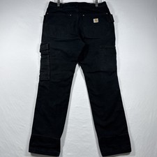 Carhartt Cargo Pants 32x27 Black Relaxed Fit