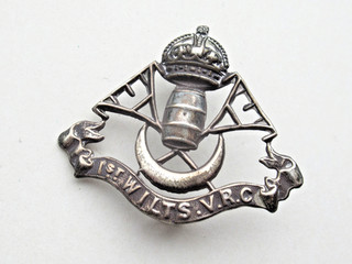 1st Wiltshire Volunteer Rifle Corps (VRC) Edwardian Cap Badge