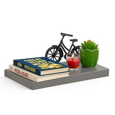 Floating Shelf Wall Shelf High Gloss White Grey Black Shelf