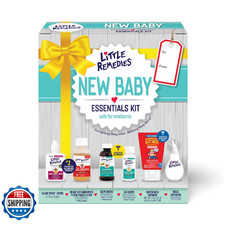 Little Remedies Baby Essentials Kit Saline Nasal Spray Diaper Rash Cream Gas
