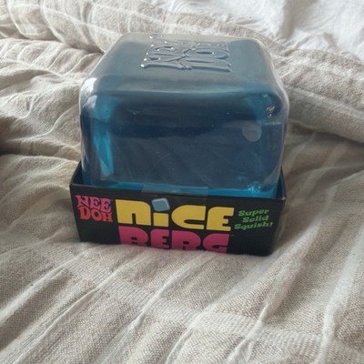 Authentic NeeDoh Nice Berg   Blue Ice Block XL Squishy Fidget Toy HARD TO FIND