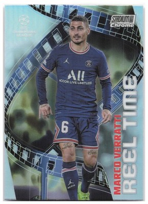 Marco Verratti Stadium Club Chrome UEFA Champions League - Reel Time RT-MV NM
