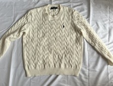Polo Ralph Lauren Pullover Weiß  Gr. M   Cab...