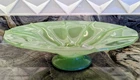 Anchor Hocking Jadeite Milk Glass Serving Bowl 11” Vintage Art Deco Era