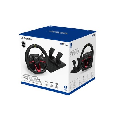 HORI Wireless Racing Wheel Apex for Playstation 5, PlayStation 4 and Black