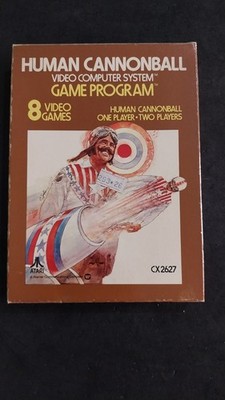 HUMAN CANNONBALL CX2627 ATARI 2600 PAL Italienisch Gebraucht Komplett