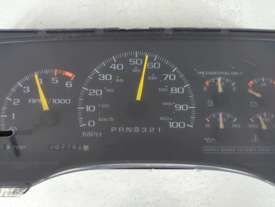 Cuadro de instrumentos velocímetro Ford Explorer 1998-1998 medidores HMMOI Foto 4 de 4