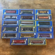 HO AHM 17 TRAIN CAR LOT - PRIVATE REEFER BOX OLDTIME DOUBLE GONDOLA CATTLE
