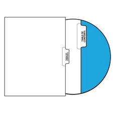 Letter TABLE OF CONTENTS (pos.3) Legal Index Divider Sets, Letter Size Side