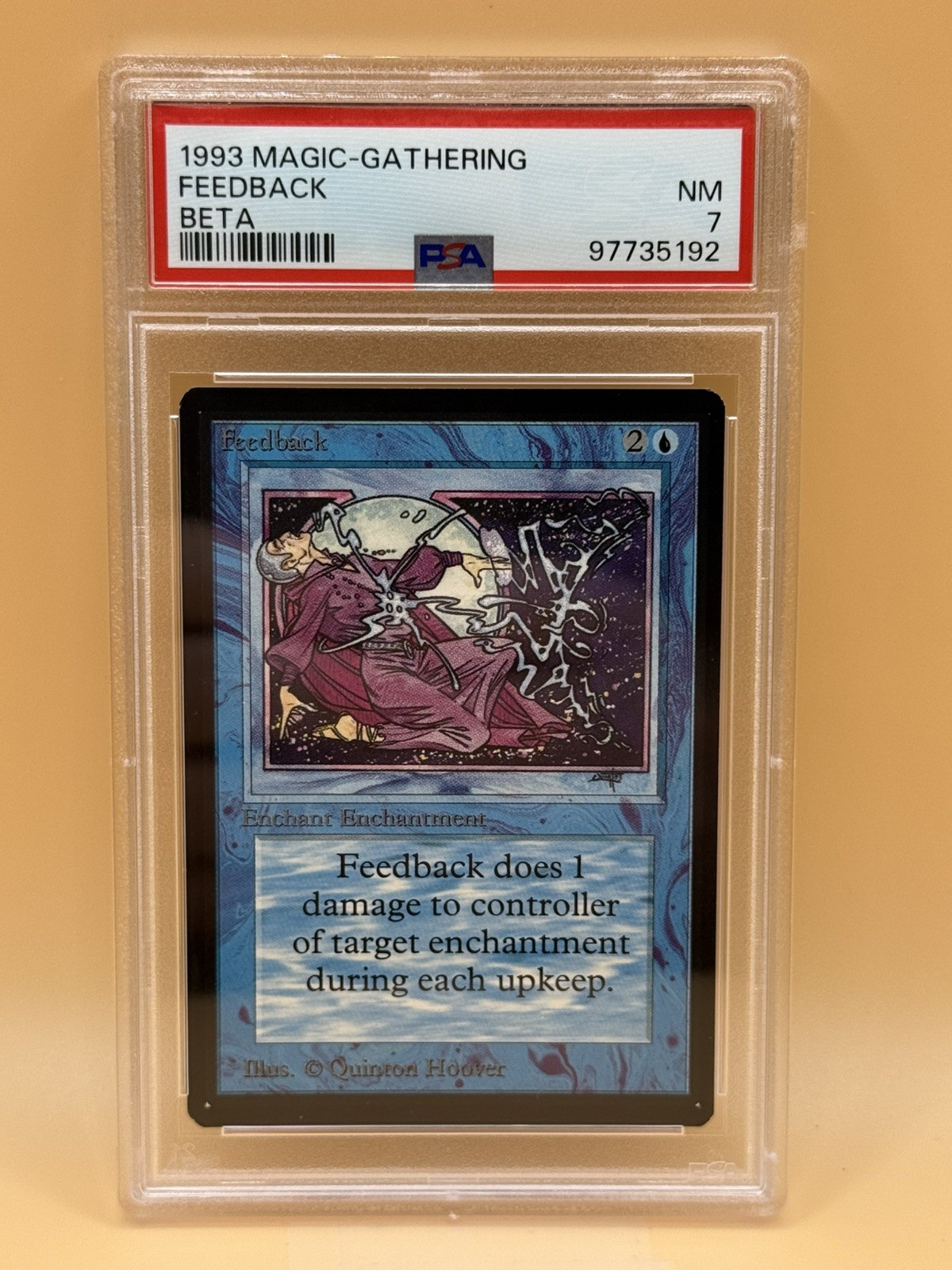 Feedback – 1993 MTG Beta – PSA 7 NM – Magic the Gathering