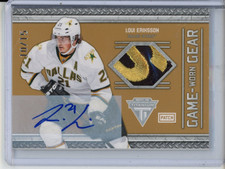 2011-12 Panini Titanium Game-Worn Gear Patch 10/15 Loui Eriksson #54 Patch