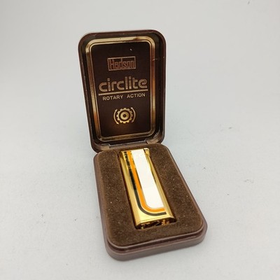 Hadson CircLite Rotary Action Piezo Lighter Vintage Late 70s   RARE Unused