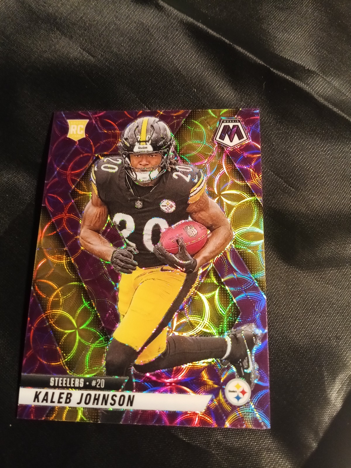 Panini 2025 Mosaic Football Kaleb Johnson Rookie Rookies #315 Steelers