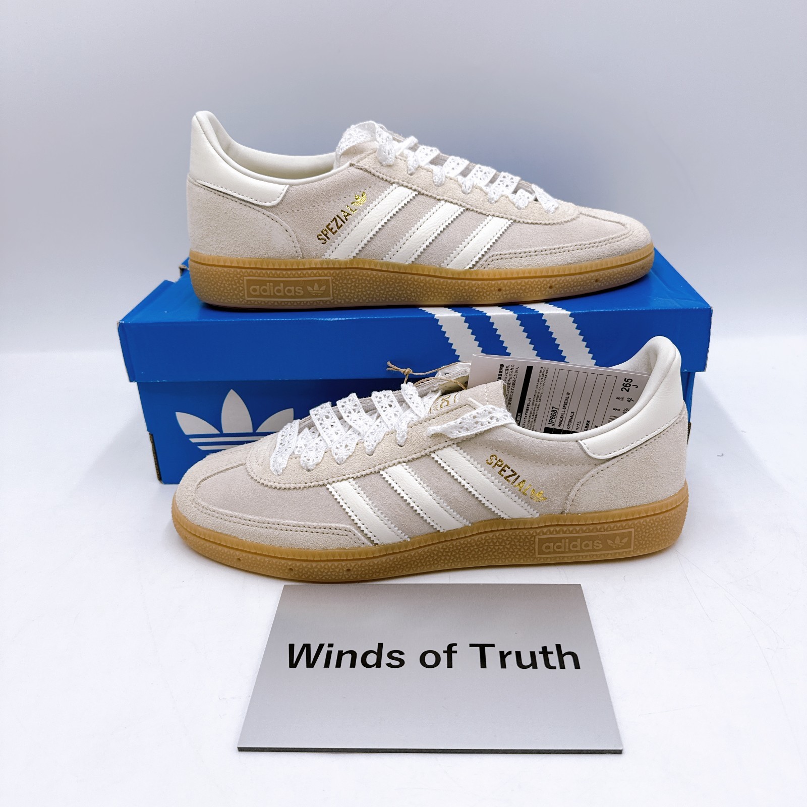 adidas Originals Handball Spezial  JP6687 Cream White Off White Women's US5-13