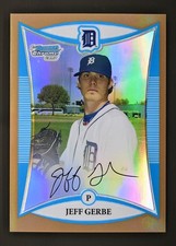 2008 Bowman Chrome #BCP146 Jeff Gerbe /50 Prospects Gold Refractor