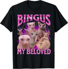 Bingus My Beloved Funny Sphinx Cat Meme Bootleg Graphic T-Shirt