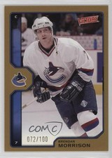 2002-03 Upper Deck Victory Gold 72/100 Brendan Morrison #205 1u2