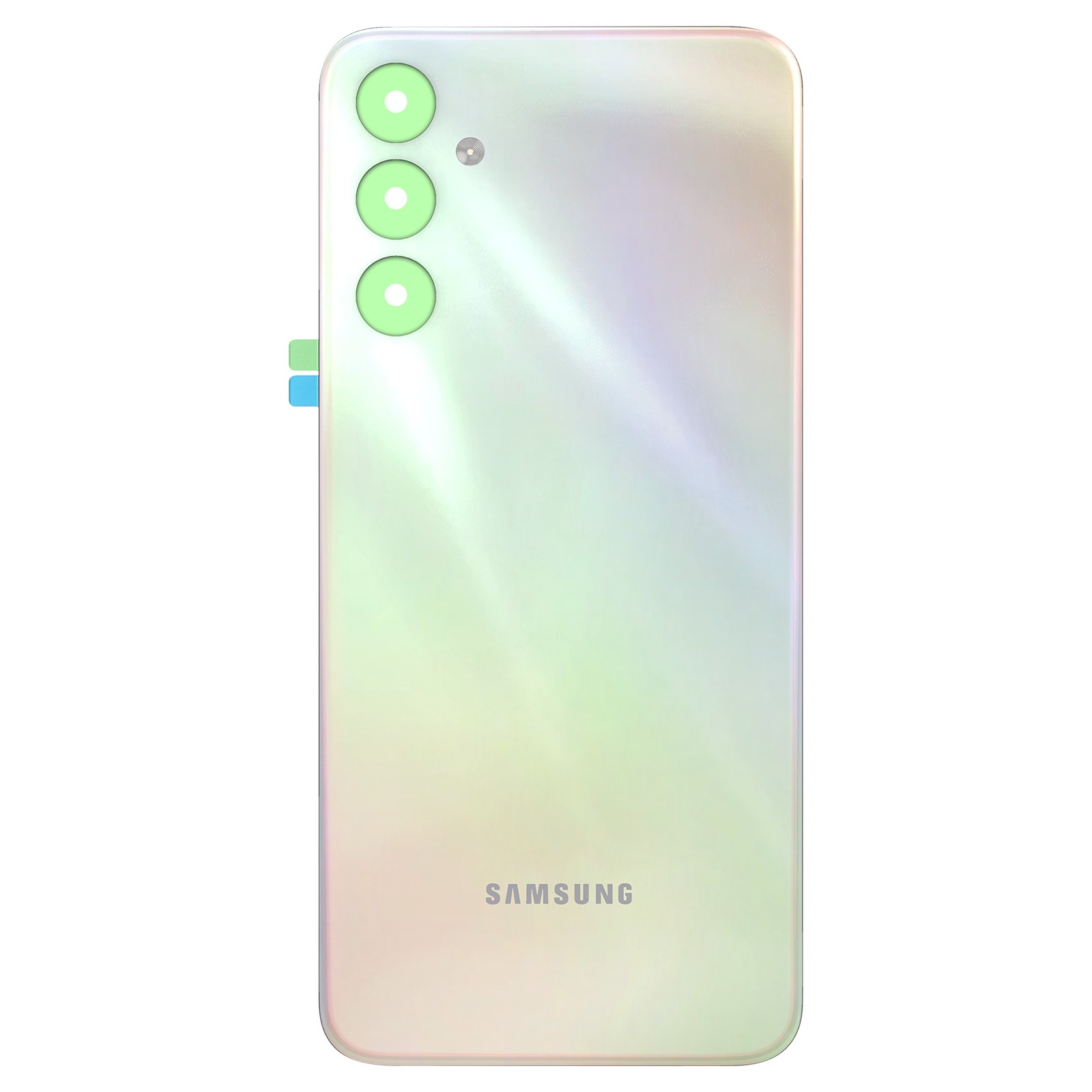 Vitre arrière Samsung Galaxy M34 argent métallisé Service Pack avec lentille caméra intégrée