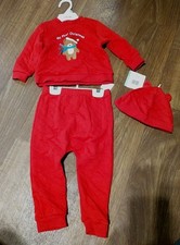 Little Me Baby Size 24 Months My First Christmas 3 Piece Pant Set NWT